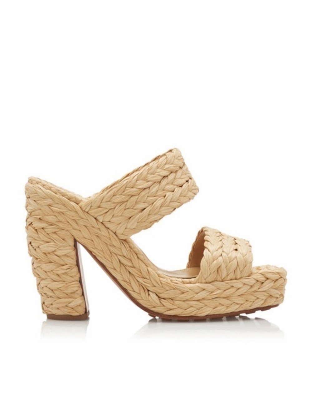 Bottega Veneta Trinity Weave Mule Raffia Sandals Size 40.5 /Us 10.5 $1550